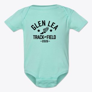 Glen Lea Elementary School Track and Field Baby Onesie
