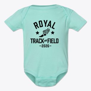 Royal High School Track and Field Baby Onesie