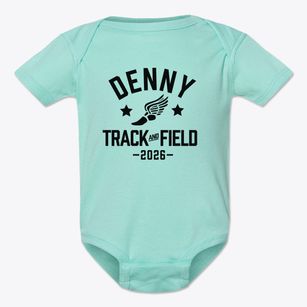Denny Middle School Track and Field Baby Onesie