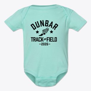 Dunbar Middle School Track and Field Baby Onesie