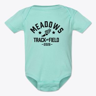Meadows Elementary School Track and Field Baby Onesie