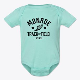Monroe Elementary School Track and Field Baby Onesie