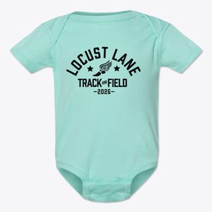 Locust Lane Elementary School Track and Field Baby Onesie
