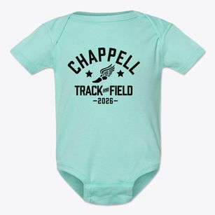 Chappell Elementary School Track and Field Baby Onesie