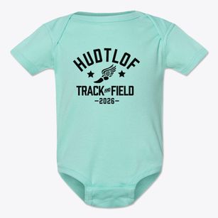 Hudtlof Junior High Track and Field Baby Onesie