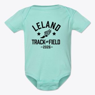 Leland Elementary School Track and Field Baby Onesie