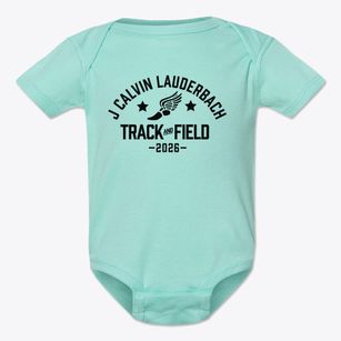 J Calvin Lauderbach Elementary School Track and Field Baby Onesie