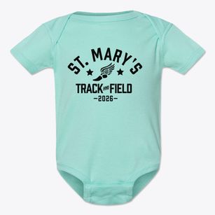 Saint Mary's School Track and Field Baby Onesie