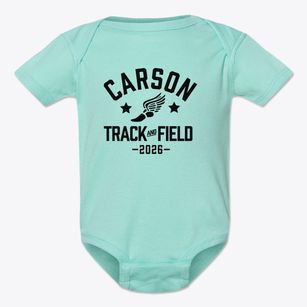 Carson Elementary School Track and Field Baby Onesie