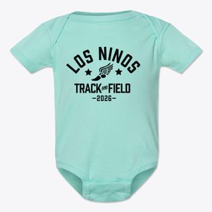 Los Ninos Education Center Track and Field Baby Onesie