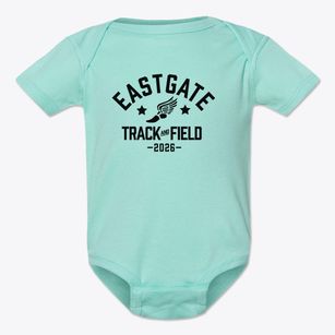 Eastgate Christian School Track and Field Baby Onesie