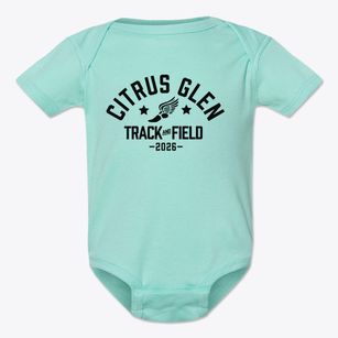 Citrus Glen Elementary School Track and Field Baby Onesie