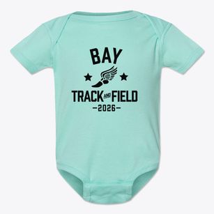 Bay Elementary School Track and Field Baby Onesie