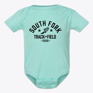 South Fork High School Track and Field Baby Onesie