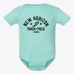 New Horizon School Los Angeles Track and Field Baby Onesie