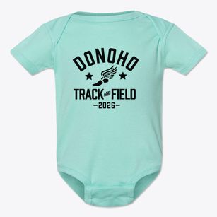 The Donoho School Track and Field Baby Onesie