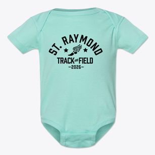 St Raymond Parish Track and Field Baby Onesie