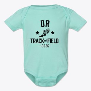 Dr Charles R Drew Alternative Elementary Track and Field Baby Onesie
