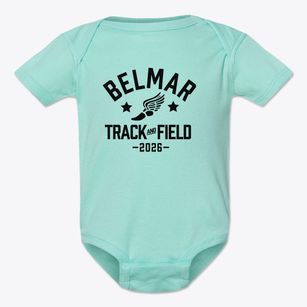 Belmar Elementary School Track and Field Baby Onesie