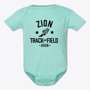 Zion Lutheran School Track and Field Baby Onesie
