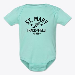 Saint Mary School Track and Field Baby Onesie