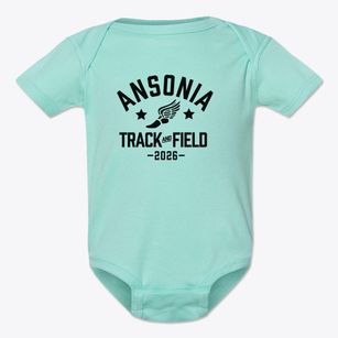 Ansonia Middle School Track and Field Baby Onesie