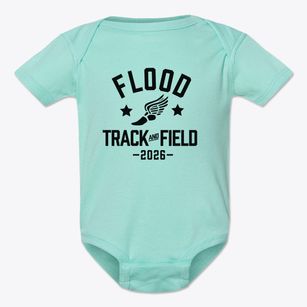 Flood Middle School Track and Field Baby Onesie
