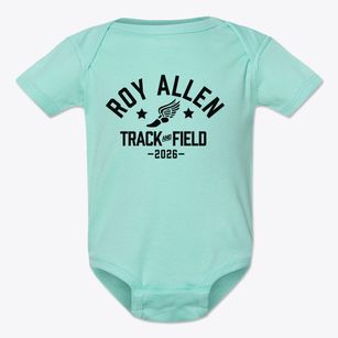 Roy Allen Elementary School Track and Field Baby Onesie