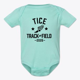 Tice Elementary School Track and Field Baby Onesie