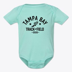 Tampa Bay Christian Academy Track and Field Baby Onesie