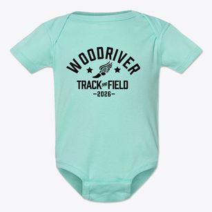 Woodriver Elementary School Track and Field Baby Onesie