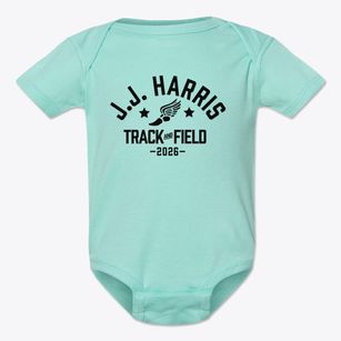 J.j. Harris Elementary School Track and Field Baby Onesie