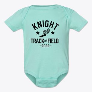 Knight Elementary School Track and Field Baby Onesie