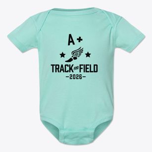 A+ Charter School Track and Field Baby Onesie