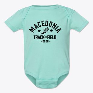 Macedonia Elementary School Track and Field Baby Onesie