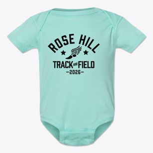 Rose Hill Montessori School Track and Field Baby Onesie