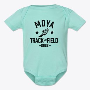 Moya Elementary School Track and Field Baby Onesie