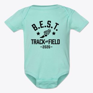 B.e.s.t. Academy Track and Field Baby Onesie