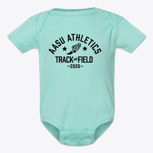 Aasu Athletics Track and Field Baby Onesie