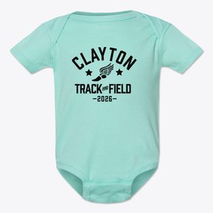 Clayton Primary School Track and Field Baby Onesie