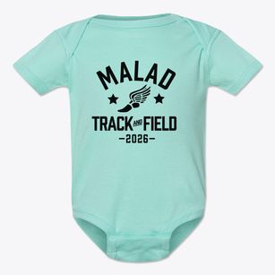 Malad Middle School Track and Field Baby Onesie