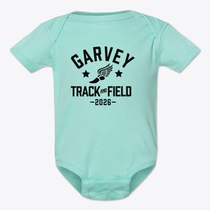 Garvey Elementary School Track and Field Baby Onesie