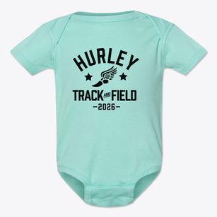 Hurley Elementary School Track and Field Baby Onesie
