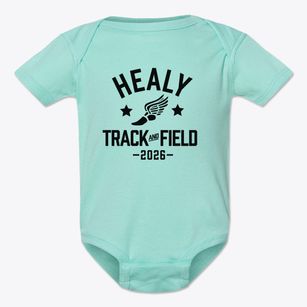 Healy Elementary School Track and Field Baby Onesie