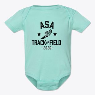 Asa Academy Track and Field Baby Onesie