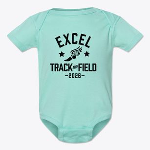 Excel Academy For Teaching And Leadership Track and Field Baby Onesie