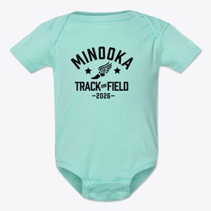 Minooka Elementary School Track and Field Baby Onesie