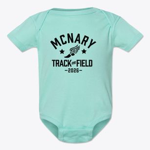Mcnary Elementary School Track and Field Baby Onesie