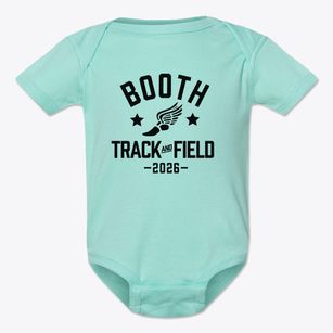 Booth Elementary School Track and Field Baby Onesie