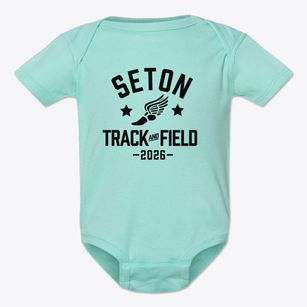 Seton Catholic School Track and Field Baby Onesie